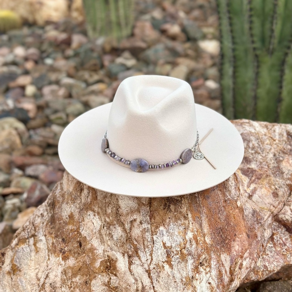 Purple Amethyst Pisces Hat Band - Picture 5 of 5